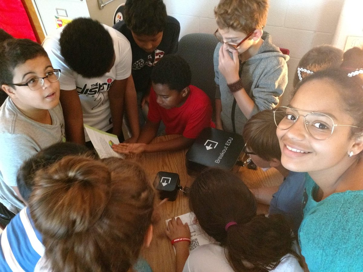 april2599gm's tweet photo. It took some GROWTH MINDSET to @breakoutEDU of the box!  Ms. Shick's class definitely has Growth Mindset!  @FCPSLaneES @nikkikahara #LaneRocks #LanePRIDE https://t.co/sX70Rozp7d