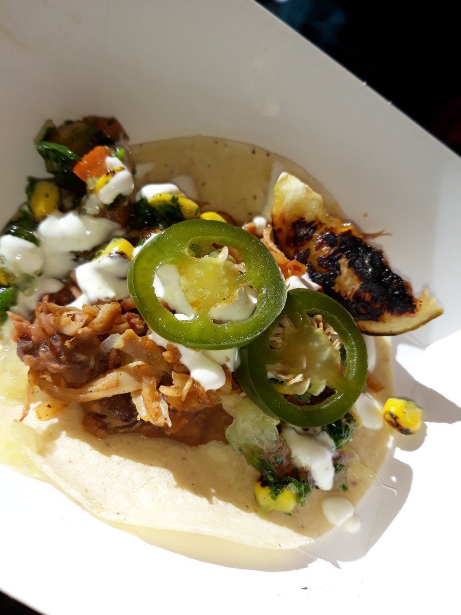 elliotthayes's tweet photo. @ReynoldsFood 'viva las vegan' street food at #SodexoLive at #Ascot 2018. 
@IanNottage @DianecampChef #vegan #tasty #colourful #mexican https://t.co/JCmkXbmD0b