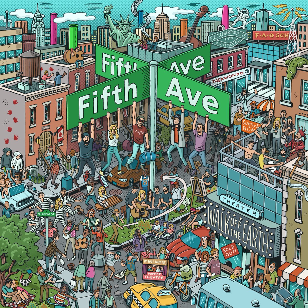 WalkOffTheEarth's tweet photo. It’s officially unlocked! Our new original single for Fifth Avenue will be released this Friday! How many WOTE video moments have you spotted?! 👀#WOTEfifthavenue https://t.co/FtVzwBio8m