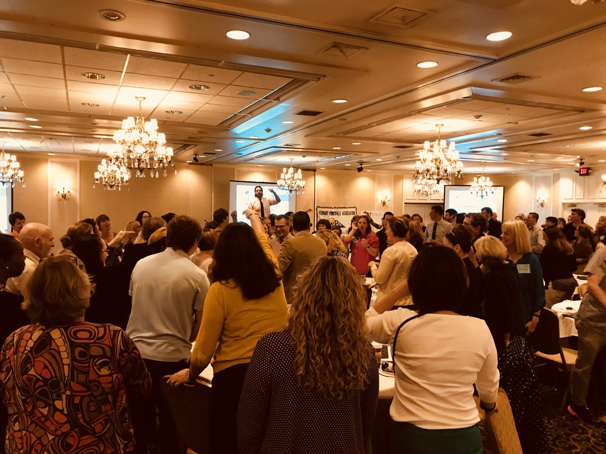 msmBTV's tweet photo. Humor opens the mind to new learning. @gcouros is really good at this. How transformed are our faulty meetings? #collaboration #cvedcesa #vted @MichaelBerryEDU @betavt @mikemcraith @lorilisai @g_muller77 @BenWhiteEdu @VTprincipal @RowFn https://t.co/xzTIQ5k052