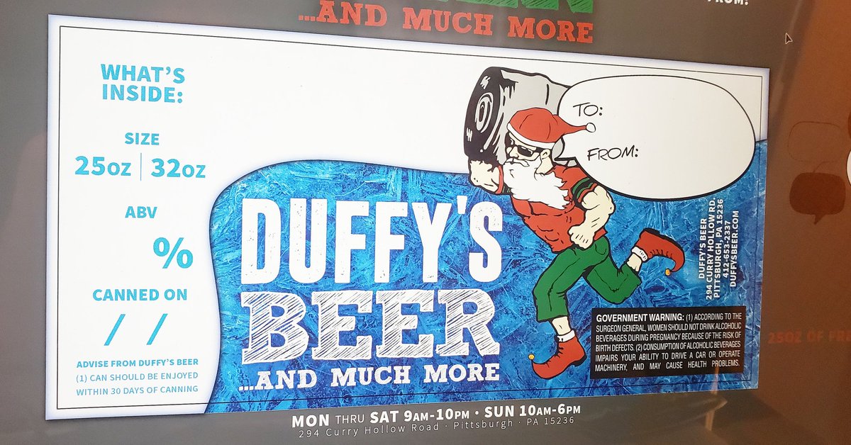 RustyDogStudio's tweet image. Getting ready for the holidays with these #labeldesigns for @DuffysBeer