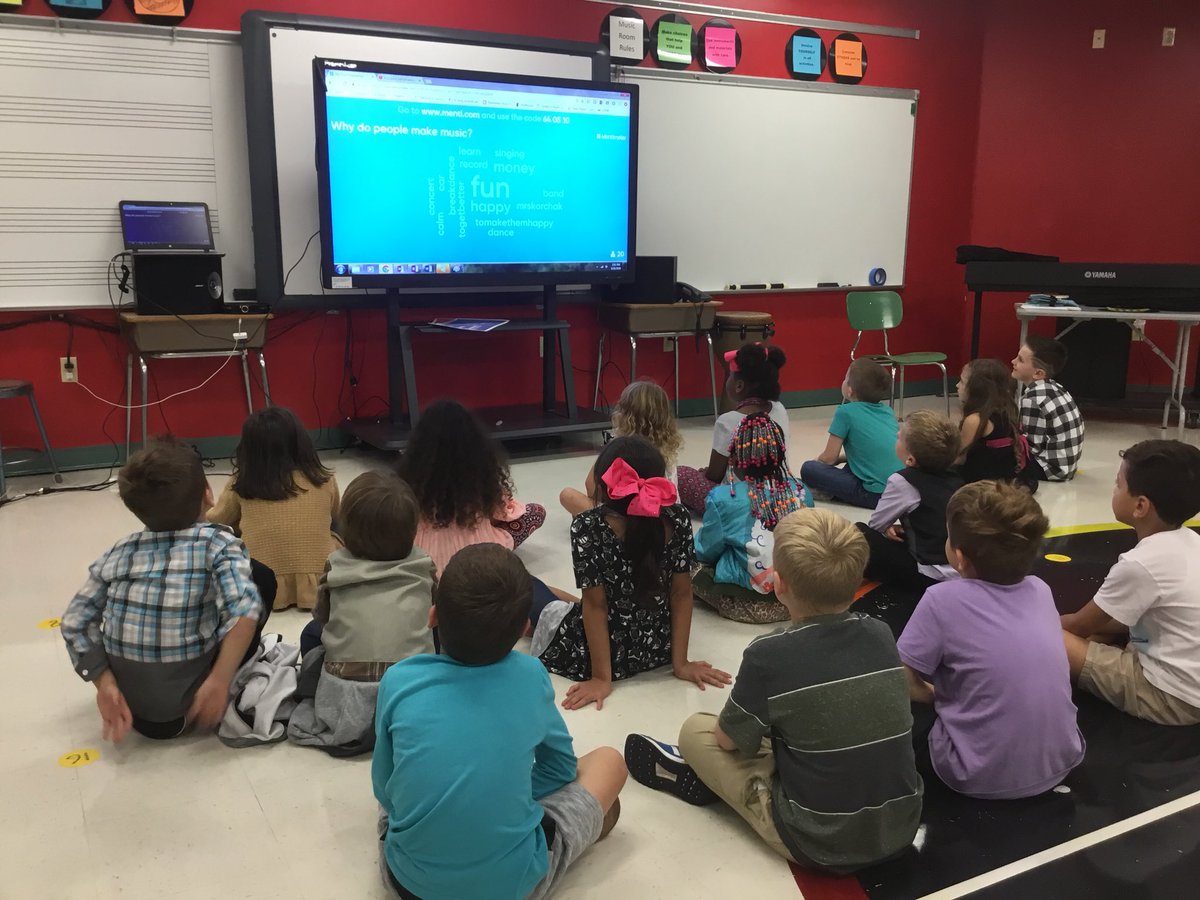 1st Gr. is getting excited for #StudioandStage by answering the question “Why do people make music” and making a word cloud☁️ to visualize the answers. Join us at S&amp;S (9/29 11-4) and add your answer!🎶 <a href="/KOGoldenEagles/">Keystone Oaks SD</a> <a href="/principalwerner/">Brian Werner</a> <a href="/PrincipalMiz/">Mr. Scott Mizikar</a> <a href="/KOAikenElemMrT/">Mr. Dave Thomas</a> <a href="/ArtsEdCollab/">ArtsEdCollaborative</a>