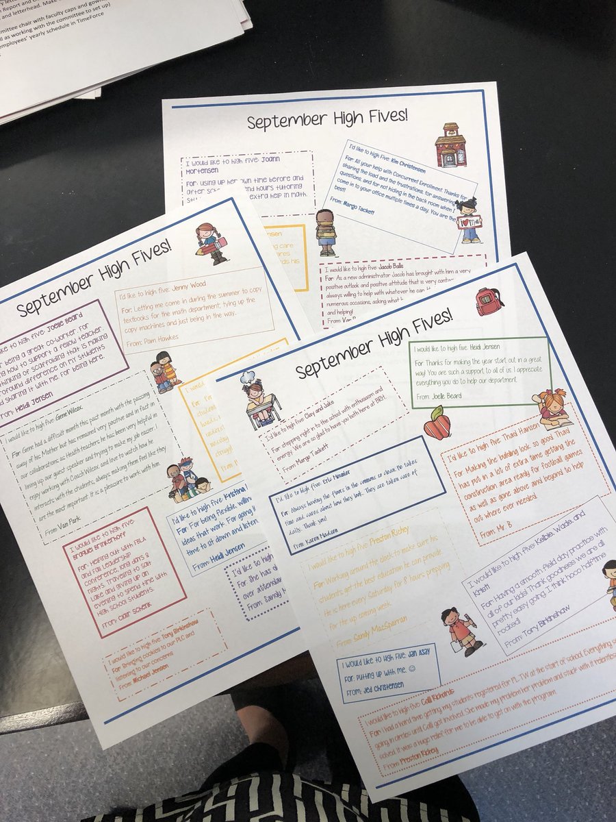 KristiCapener's tweet photo. September High Fives to our staff!  Thanks for being so great👍🏻#BRHS #unBReakable19 #BESDlearningiseverything https://t.co/z3Q2JvKkJg