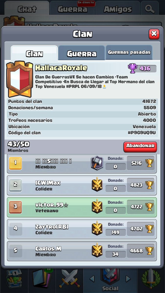 PRPLFoxes's tweet image. Cuando de la nada iniciamos, victorias fueron llegando🏆🎖... Cantera del primer clan hecho en Venezuela #PRPL. Poco a poco estamos subiendo para incluirnos en el top local, todas las guerras hechas y todas las guerras ganadas. Reclutando para subir el top y el clan🏆🇻🇪😎💪