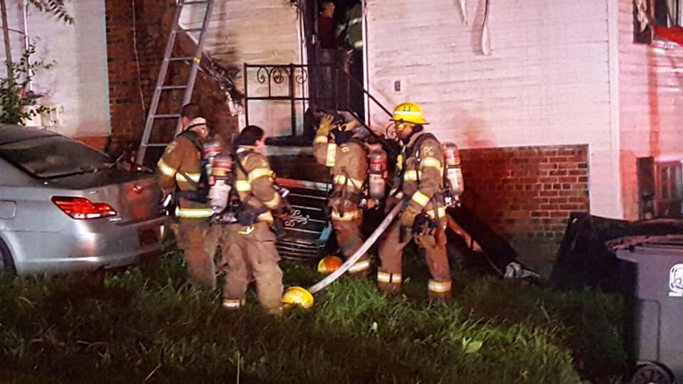 BranchvilleFire's tweet photo. Last night around 2100 hrs, E811 responded to a house fire in the 11500 block of Old Baltimore Pike.  The crew operated for over an hour extinguishing the fire before returning to service. #BVFCO11 https://t.co/RmCN9NLOAa