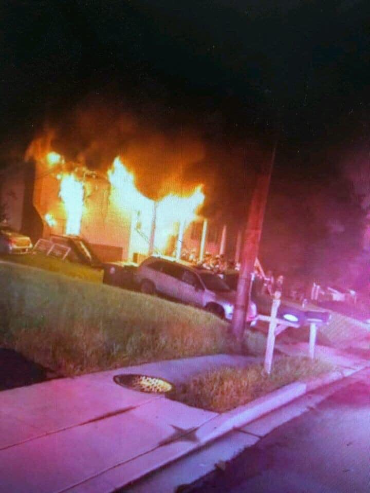 BranchvilleFire's tweet photo. Last night around 2100 hrs, E811 responded to a house fire in the 11500 block of Old Baltimore Pike.  The crew operated for over an hour extinguishing the fire before returning to service. #BVFCO11 https://t.co/RmCN9NLOAa