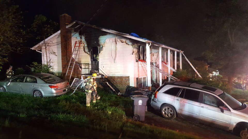 BranchvilleFire's tweet photo. Last night around 2100 hrs, E811 responded to a house fire in the 11500 block of Old Baltimore Pike.  The crew operated for over an hour extinguishing the fire before returning to service. #BVFCO11 https://t.co/RmCN9NLOAa