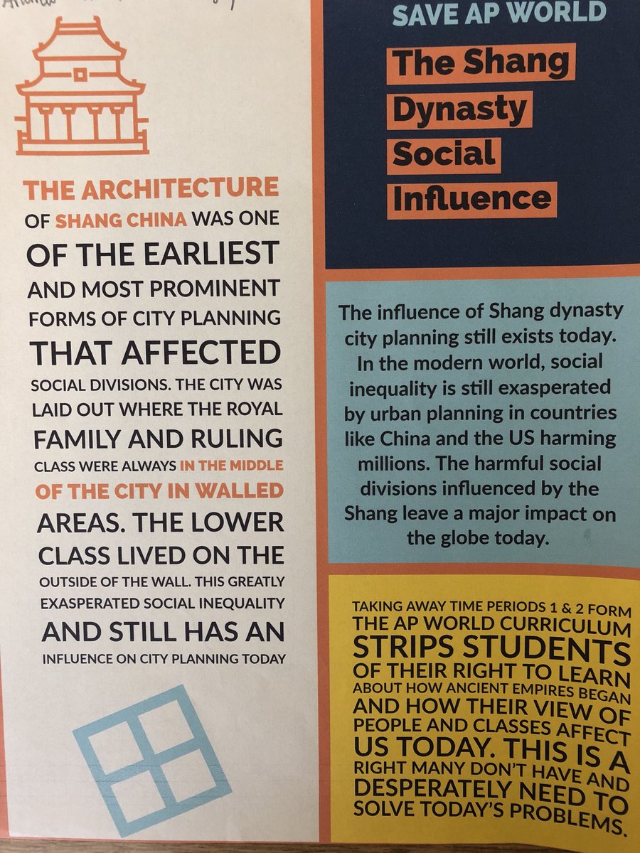 CMcCormickLCPS's tweet photo. World Civ students are spreading the word about the importance of the earliest time periods of world history, in an effort to convince @CollegeBoard to #SaveAPWorld
#takeaction #thinksocialstudies https://t.co/u9XaR5WjSf