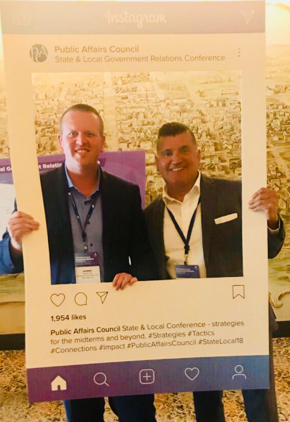 Andy_SoCalGas's tweet photo. Great opportunity for learning 👓 & networking 🤝 at the Public Affairs Council’s @PACouncil 2018 State & Local Government Relations Conference-Strategies.Tactics.Connections.Impact. #StateLocal18 @warrenruis https://t.co/pQ1OjYC17R