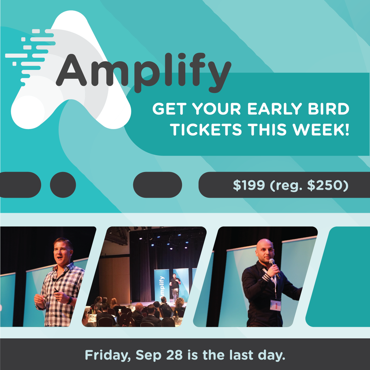 propelict's tweet photo. Only 3 days left to get early bird tix for Amplify!!  
https://t.co/IpTxNwULqq  #startups #Sales #GrowthHacking https://t.co/y2dTuCEyKi