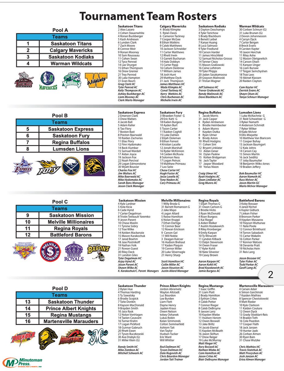 PWAA_EvanThomas's tweet photo. Tournament team rosters and up,   games begin in less than 48 hours !  Great hockey for a great cause. https://t.co/ezG3kcxwbs
