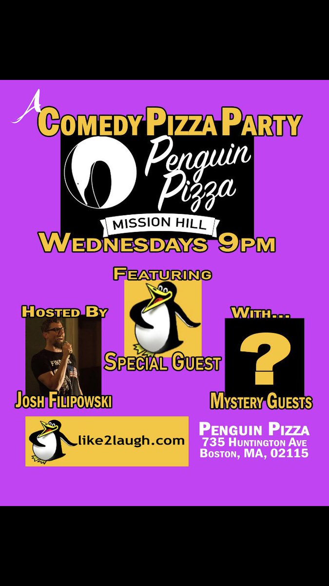 Like2Laugh4Real's tweet photo. Tonight!! Be our guest! @funnyflips will be hosting a hilarious lineup of Boston’s best comedians!! Come thru for a slice, a beer and some big laughs! #nocover #boston #comedy #funny #standup #pizza #beer #craftbeer #nightout #digboston #secretboston #missionhill https://t.co/pftfEkkttw