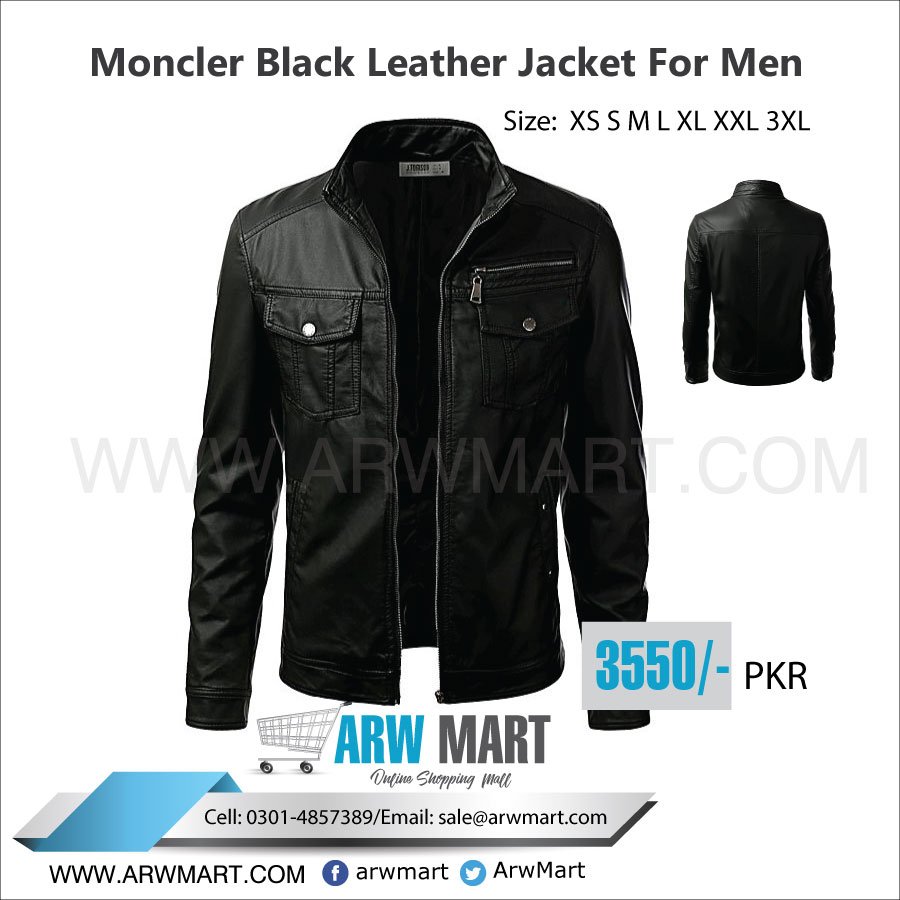 ArwMart's tweet photo. #ARWMART.COM
#Moncler Black #Leather #Jacket For #Men https://t.co/XsuKDa0Tz4