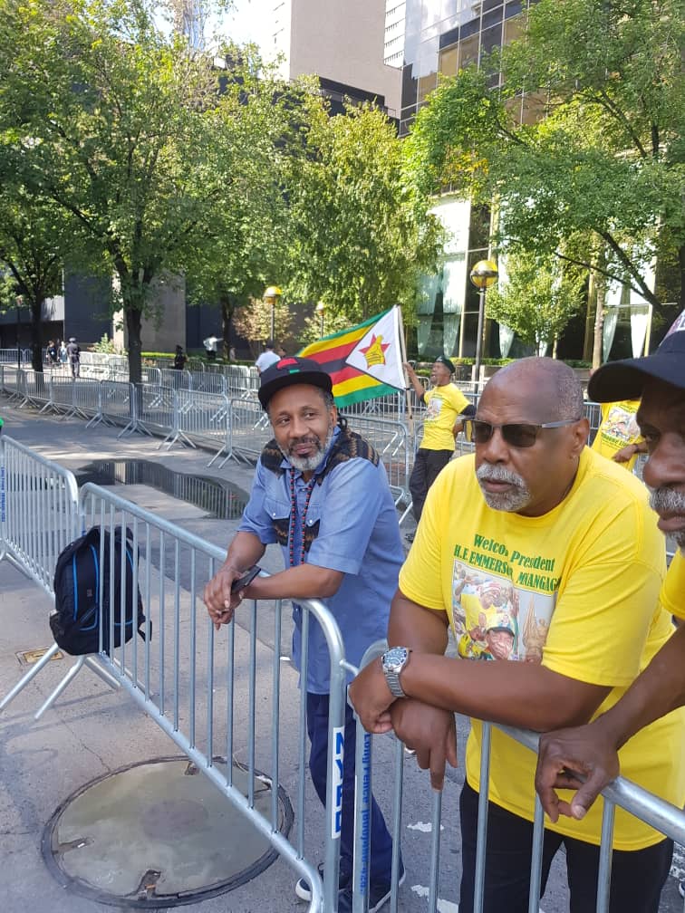 Letty_Mabhena's tweet photo. Pan Africanists #D12Movement members are now gathering in #NewYork for the Solidarity March in support of President ED Mnangagwa ahead of his inaugural #UNGA address.
#EDIsMyPresident
#EDatUNGA https://t.co/DOETHk1qvj