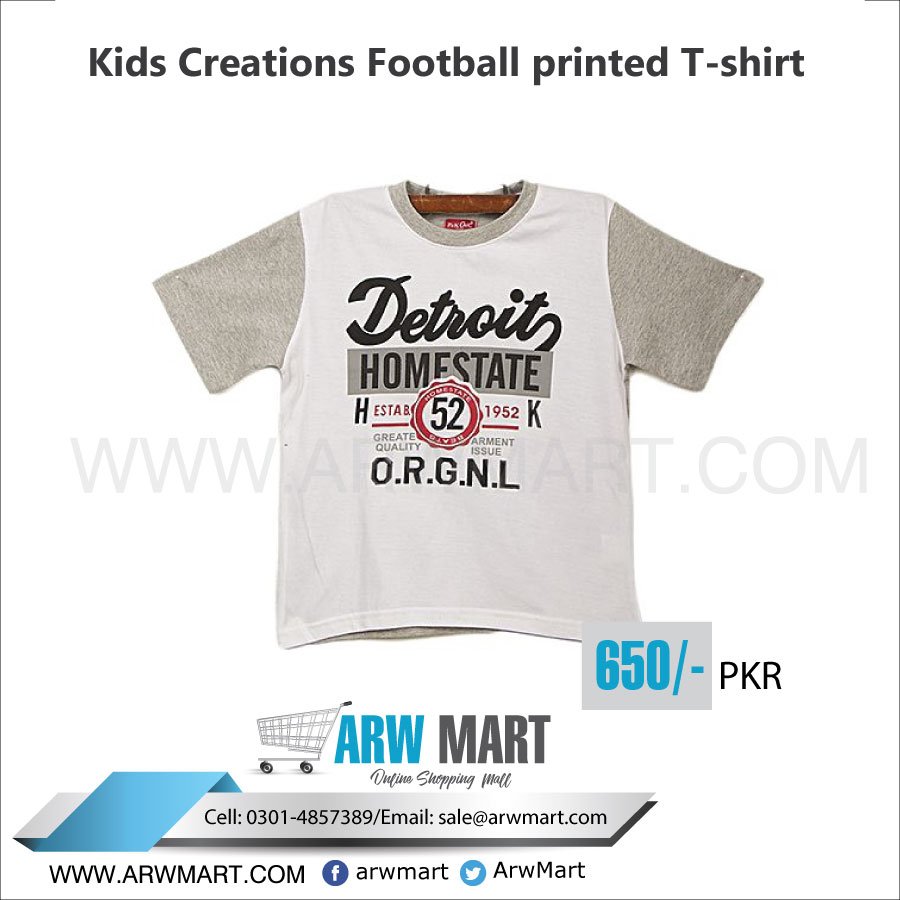 ArwMart's tweet photo. #ARWMART.COM
#Kids Creations Football #printed #T-shirt https://t.co/PiXQnmBdsA
