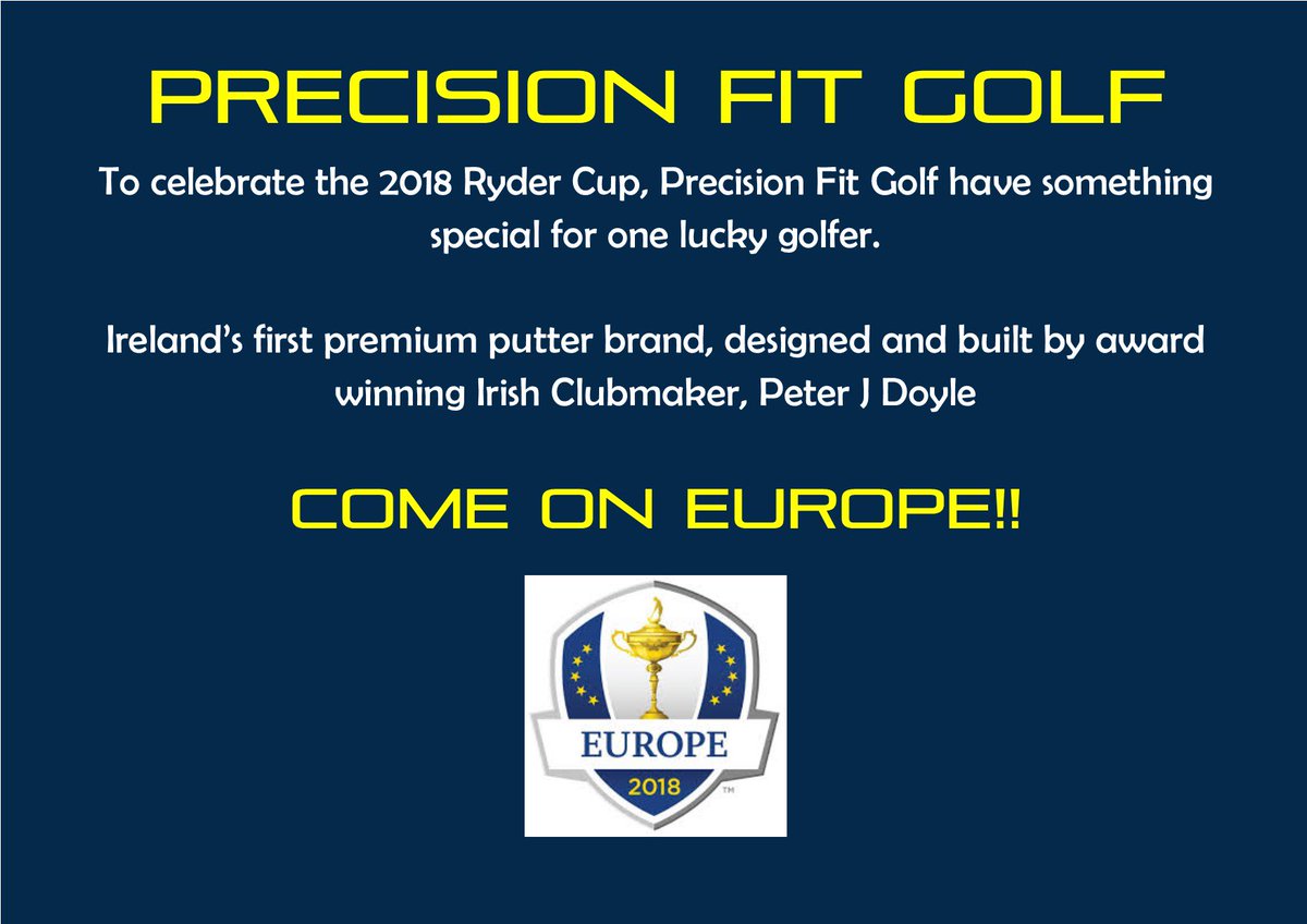GolfCustomFit's tweet photo. Aidhm Irish Putters - Ryder Cup Exclusive
To celebrate the arrival of our R Series Limited Edition Blade, we've got something special for one of you. Subscribe to our YouTube channel, like & retweet this post to be in with a chance. #feel_the_green
https://t.co/QudUxqBz93 https://t.co/QUl7Xx6j0q