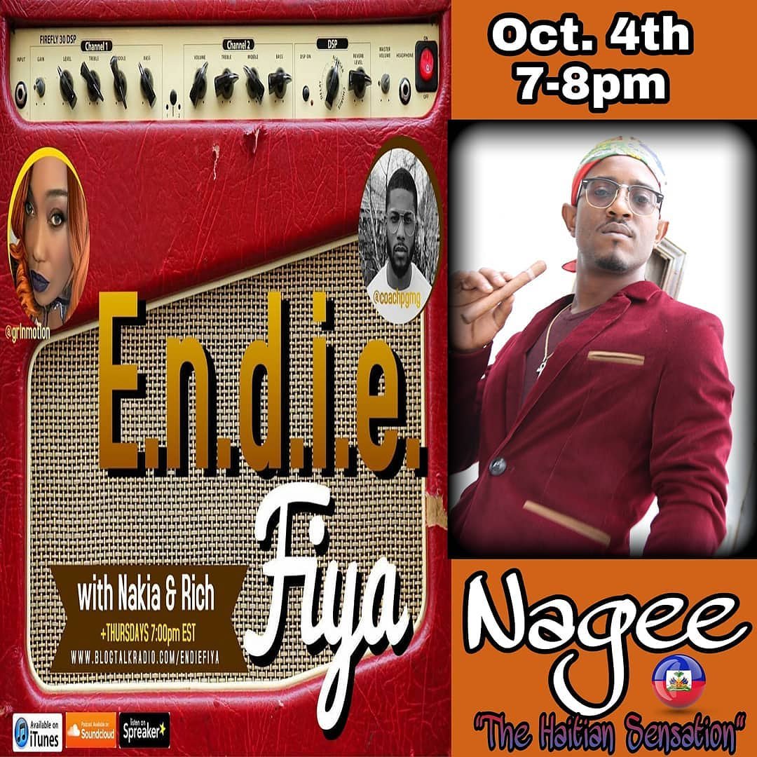 QuansPromo's tweet photo. 🔊🔊YOU CAN CATCH NAGEE'S @najeejoseph @officialnageemusic INTERVIEW ON ENDIE FIYA @endiefiya OCT. 4TH, 7PM-8PM... 🇭🇹🇭🇹 THE ZOE IS ON GO!!! 🔥🔥💨💨 #Blessed #Zoes #ZoeShit #BossChic #RollUp #Haiti #NewMusic #WeDemZoes #LilHaiti #QuansPromo #Zoe #ZoePound #Haitian https://t.co/I99Zhsqife
