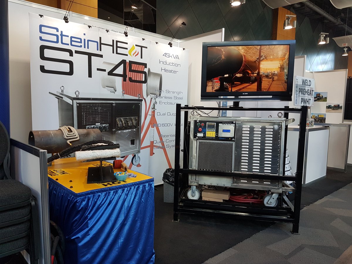 steinheat's tweet photo. Come down and Visit us for @IPE_Calgary #IPE18 @CTCC_Calgary We are in booth 1207 #pipeline #technologies #induction #heating https://t.co/DcB4xohgVY