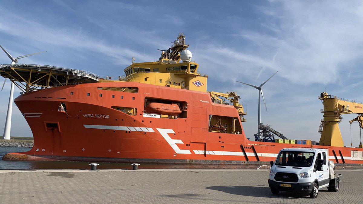 Viking Neptune for a quick visit in #Eemshaven #offshore