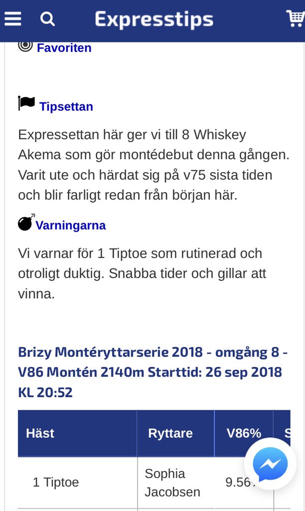 ExpresstipsSe's tweet image. Whiskey Akema i V86-3 gör sitt! 👊❤️
expresstips.se
#expresstips #V86Direkt