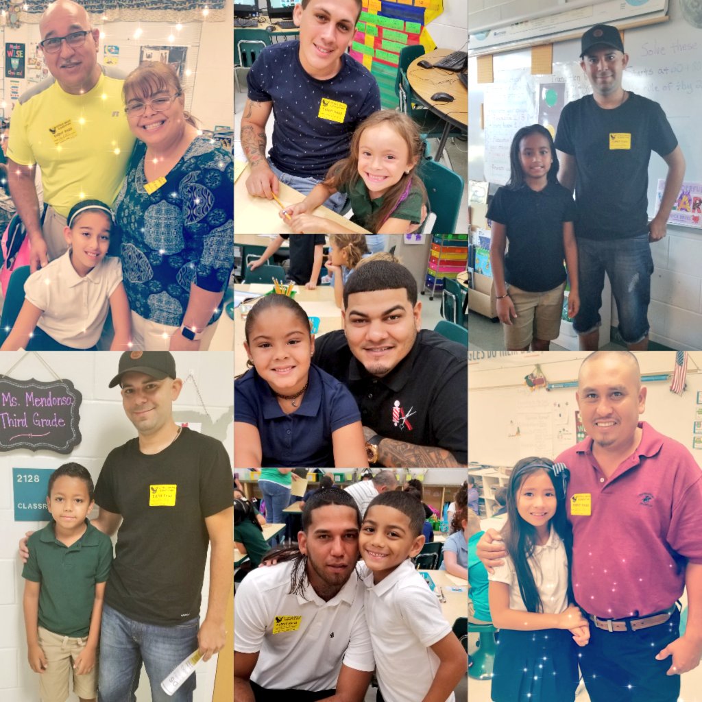 PenaNachelly's tweet photo. Some of our 1st and 4th grade ESOL students during Dad Take Your Child to School day! #CGEeagles 👨‍👧💙👨‍👦 https://t.co/3kaX9gU44A