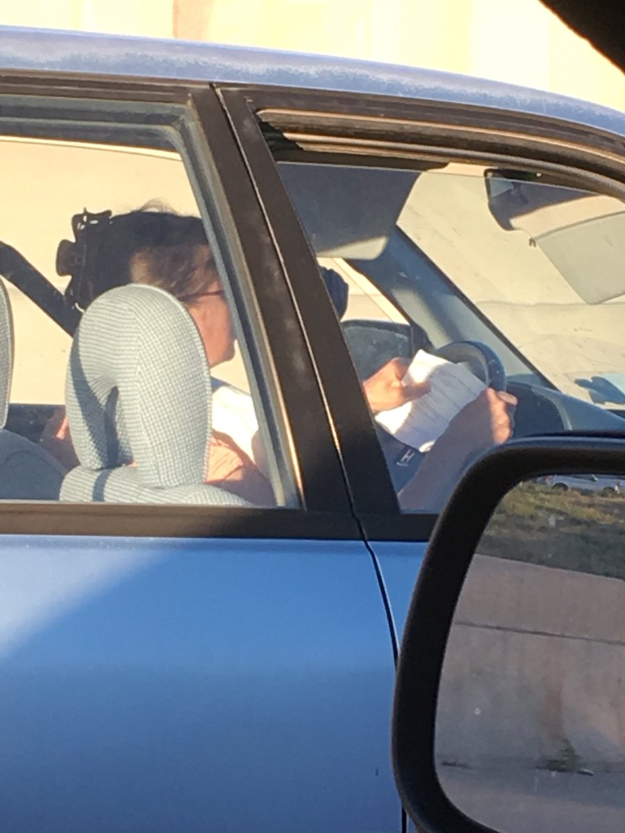itsme3rin's tweet photo. Hey @DenverPolice this lady needs to be arrested or get a major ticket. READING while driving in the left lane going 40mph. https://t.co/xI882ZYyVs