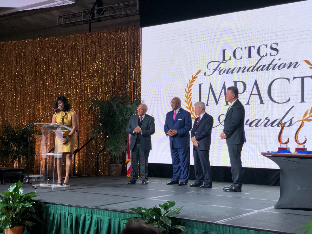 consultssa's tweet photo. We are delighted to capture this moment from the #2018LctcsConference as the present and former @golctcs Presidents are recognized for their service on the 20th Anniversary of the LCTCS System. Congratulations on #20YearsofStudentSuccess! #GoLctcs! https://t.co/9DiJUhZwqW