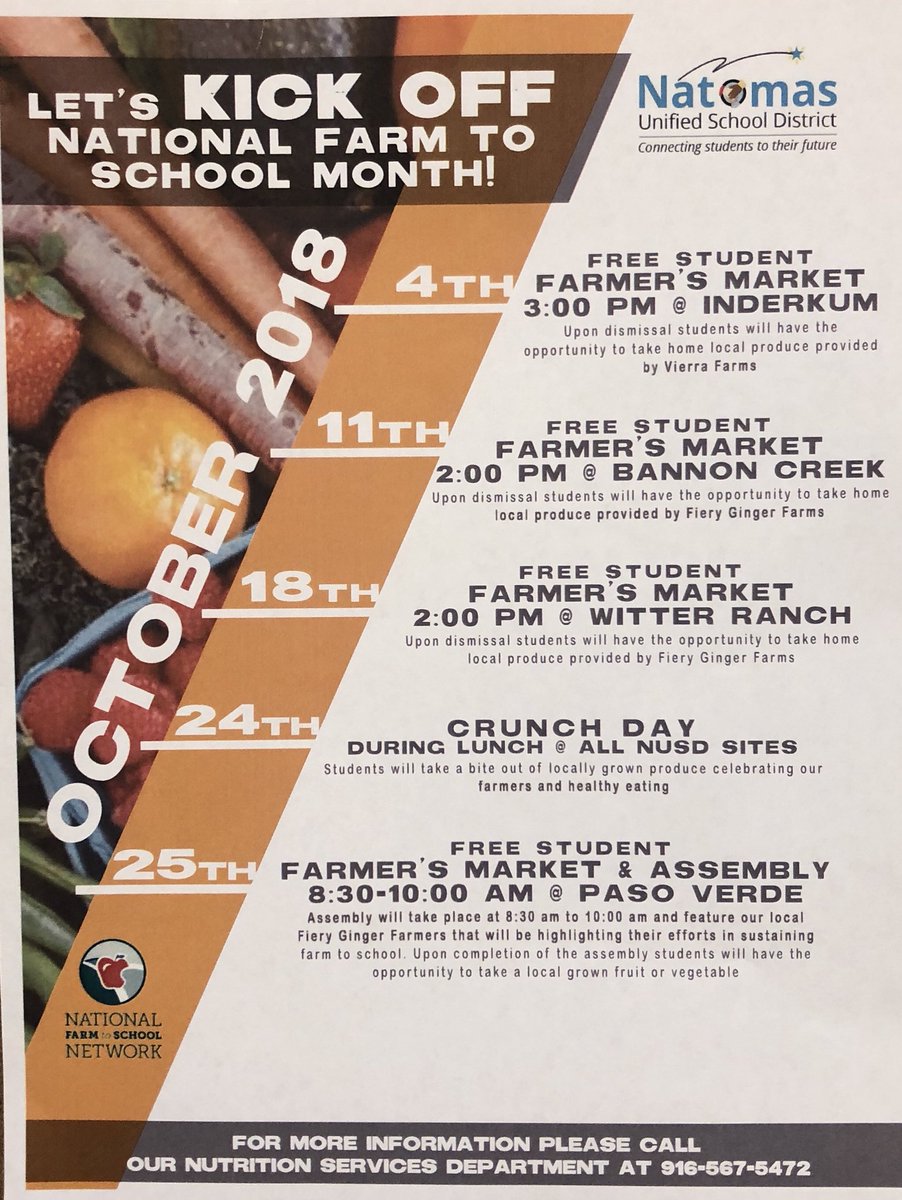 Rylee_Welly's tweet photo. Let’s kick off national Farm to School Month! @NatomasUSD @VierraFarms #farmtoschool #fierygingerfarm https://t.co/ZC62itTS4Z