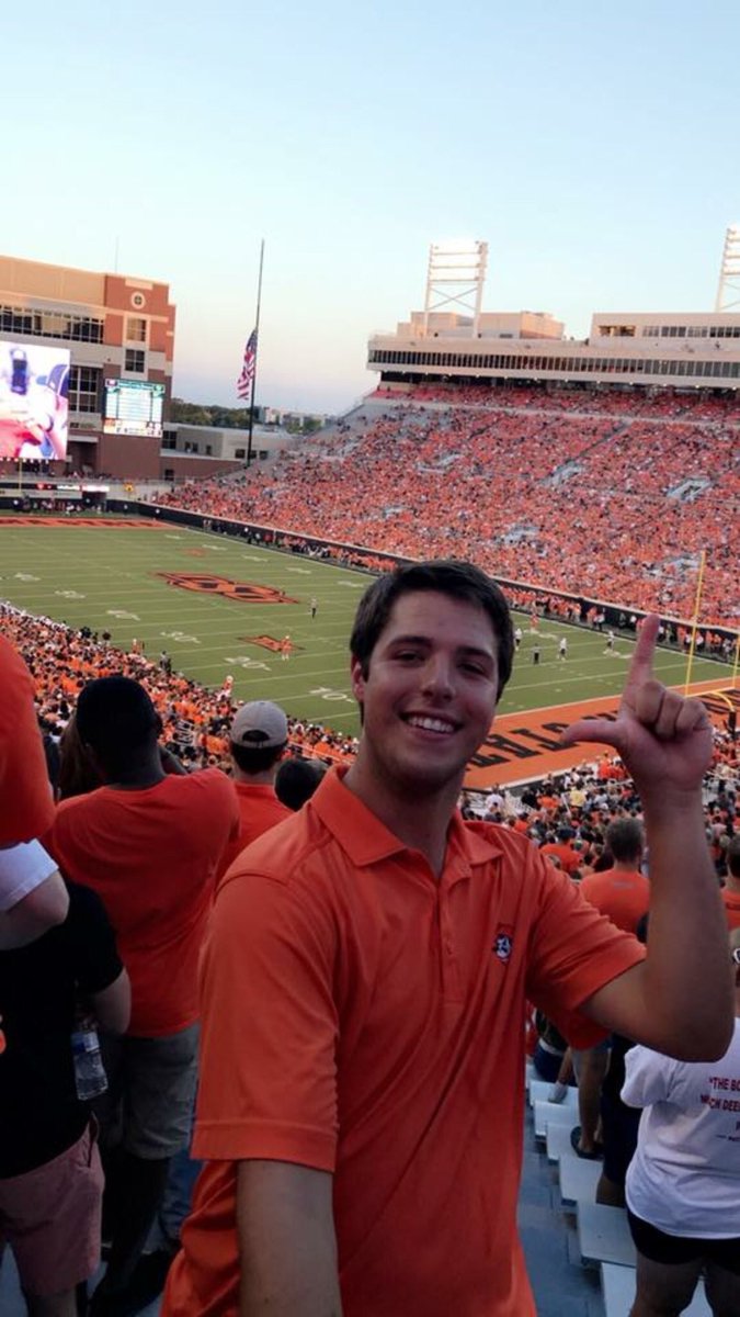 okstate__its's tweet photo. Walker Winter, Student Involvement Exec! “Being an OSU student, I found that ITS is the best way for me to give back to a community that’s supported me for my last 3 years in college. One day of volunteering goes a long way &amp; I hope this fall is the biggest event we’ve  had yet!” https://t.co/2PBu6nWkEk