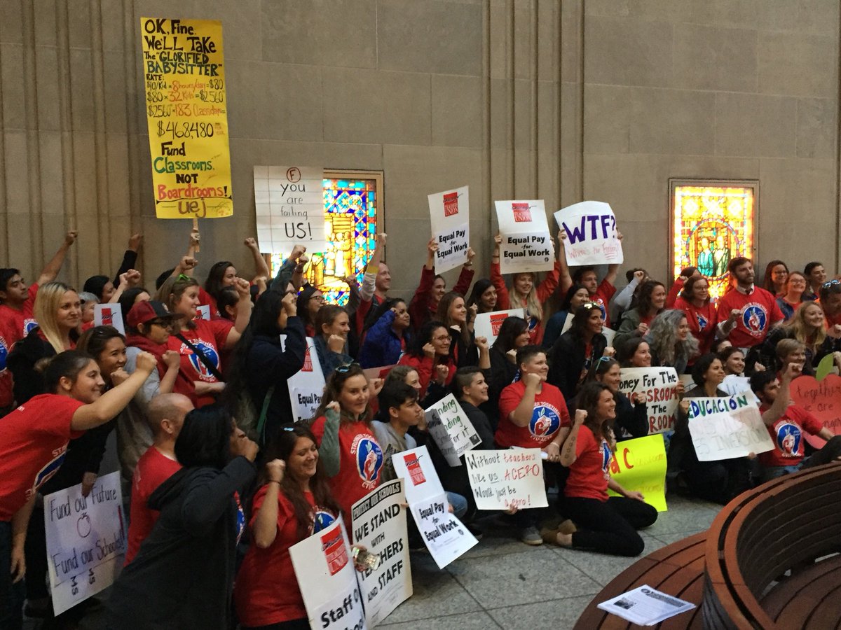 Teachers standing together for the schools our children deserve. #1u #RedForEd