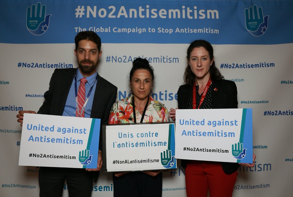 Three diplomats from three countries committed to say #No2Antisemitism