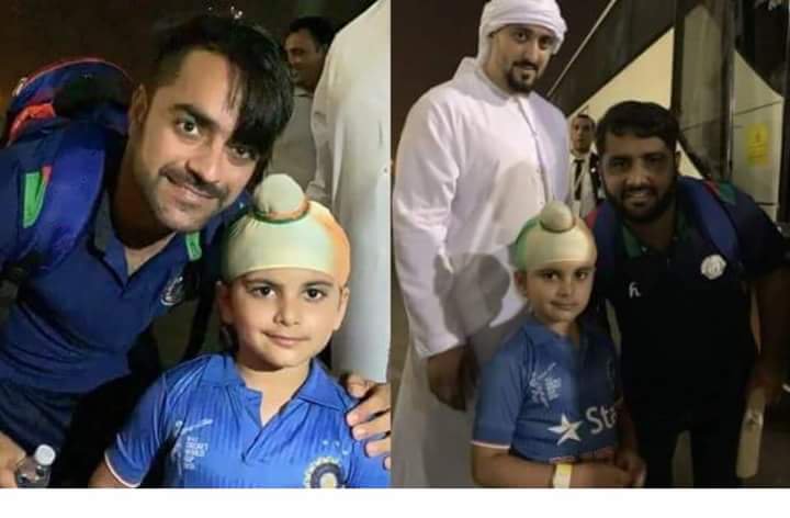 Rashid_19Fans's tweet photo. .@rashidkhan_19 &amp; @MShahzad077  With Little Indian Fan. https://t.co/jJj8nQttMj