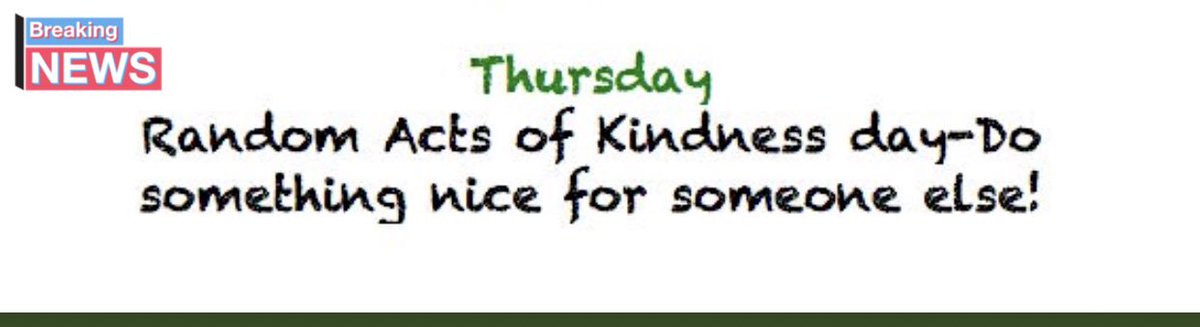 UrbanaHS_OH's tweet photo. Start with Hello week - Day #4 
Make Thursday a GREAT day for someone (or multiple someones)!! https://t.co/PdWOUGTROP