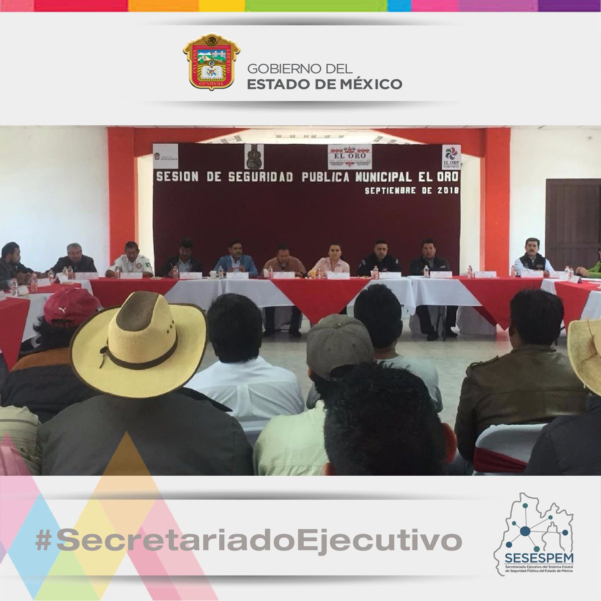 SecretariadoGEM's tweet photo. #SESESPEMInforma
En el marco de la XV Sesión de Consejo Municipal de SP @Eloromagico , se acordó realizar acciones para prevenir conductas antisociales en el Sector Educativo y también reforzar las acciones de seguridad en las comunidades https://t.co/2zZeacaILa