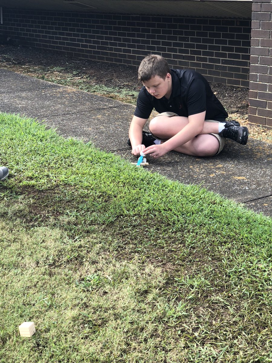 cobracrew's tweet photo. PLTW IWD class. We built ping pong ball launchers and tested yesterday! 10 meters was the best average distance. Should have measured height on a few! @GHSCareerTech #GoWildcats @GuntersvilleHS https://t.co/XqVkhrd2EX