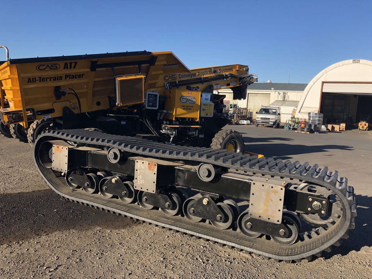 casslingers's tweet photo. We have a few of our #AT7 machines available for immeadiate purchase. But the tracks for our #TR20 are working hard to squeeze there way into someones fleet. For details, lukem@slingers.com.  #webuildequipment #offroad #stoneslinger #rockslinger #materialplacement #getyours https://t.co/ZHq8bT3YRg