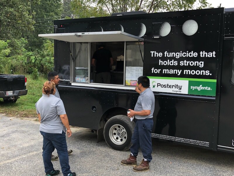 samcamuso's tweet photo. Live presentation & sharing knowledge provides power to make sound choices. @Harrimanscash allowed us this opportunity at his site after conducting #Posterity & #SecureAction trials. Appreciate the time & effort to make this happen, glad to give back to the crew. @SyngentaTurf https://t.co/I37TqyB9py