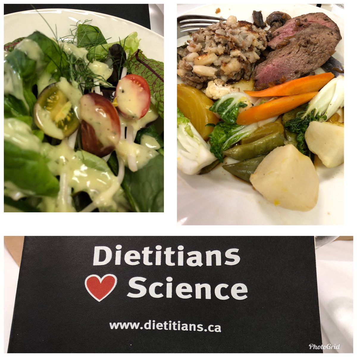 LuciaWeilerRD's tweet photo. Special thanks for a tasty, healthy & sustainable #dietitians farm tour lunch. Local food & #halfyourplate veggies shows the science behind food’s journey from farm to plate. Ask the experts @DietitiansCAN @Nutrition4NonN . #fcc18 https://t.co/dQh91zSoRo