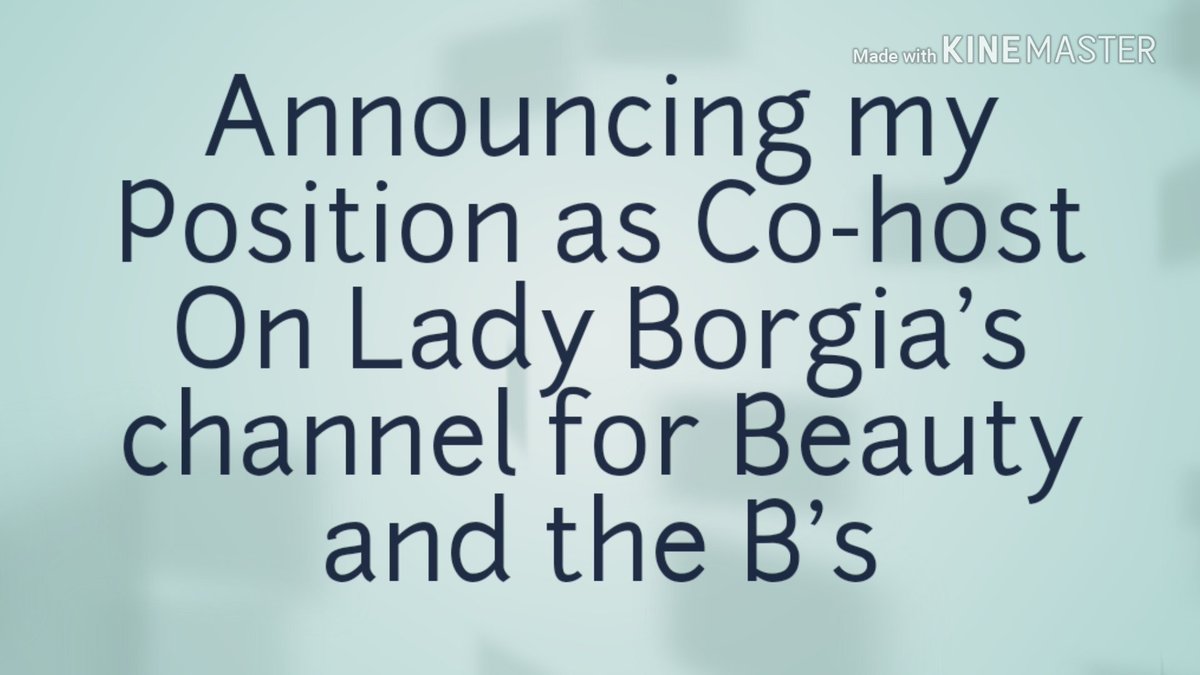 tigresscleo's tweet photo. Announcing My Position as Co-host On Lady Borgia's channel for Beauty And the B's @LadyBorgia
#makeup #beauty #ladyborgia #youtube #subscribe #youtubearmy #youtubersunite
https://t.co/0hNjAPFwe7 https://t.co/WmG5Igvaj1