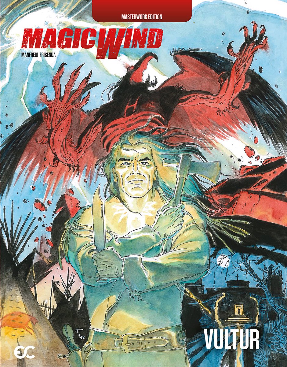 EpicenterComics's tweet photo. Preorder now MAGIC WIND: VULTUR (Masterwork Edition)! Oversized, hard cover book with with carefully restored scans of maestro Frisenda’s original pages!😎 Out before Christmas: December 5, 2018. https://t.co/zZEwLRykQK
#MagicWind #PasqualeFrisenda #GianfrancoManfredi https://t.co/ZaHXXjpAou