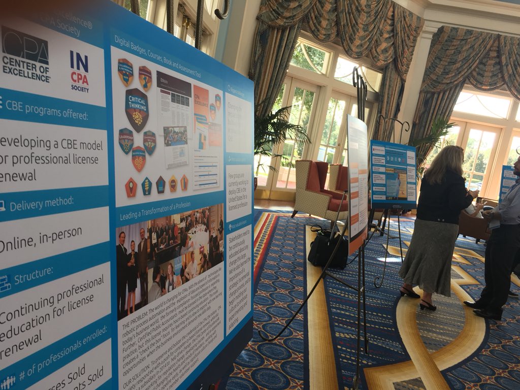 cpacoe's tweet photo. Had fun meeting fellow competency based learning folks at #CBExchange  by @CBENetwork today! @incpas thanks you all. https://t.co/c4x5dZ0kkH