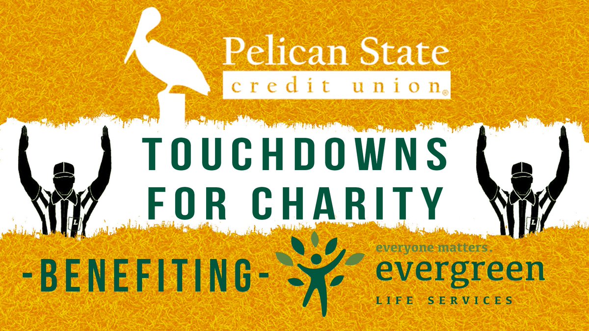 LionUpAthletics's tweet image. This season @PelicanStateCU is donating $100 to @live_evergreen for every TD @SLUFootball scores in Strawberry Stadium. The Lions scored 3 TDs vs. Central Arkansas in the home opener. How many will it be this week? #LionUp