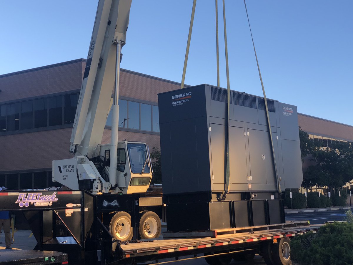 #youruptimeedge

Setting a new <a href="/Generac/">Generac</a> generator for a client.  Thanks to Rocky Mountain Power and Chris Electric.