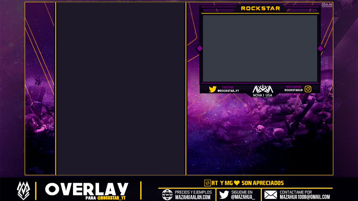 Overlay <a href="/Rockstar_YT/">RockstarCR 🐵</a>

Agradezco 🔁RT  y MG♥

📎> Si buscas un diseño🖋 o programcion de página web📱 envia mensaje.
y revisa mis precios y ejemplos -> goo.gl/MRCtbd       

COMISIONES CERRADAS HASTA NUEVO AVISO!