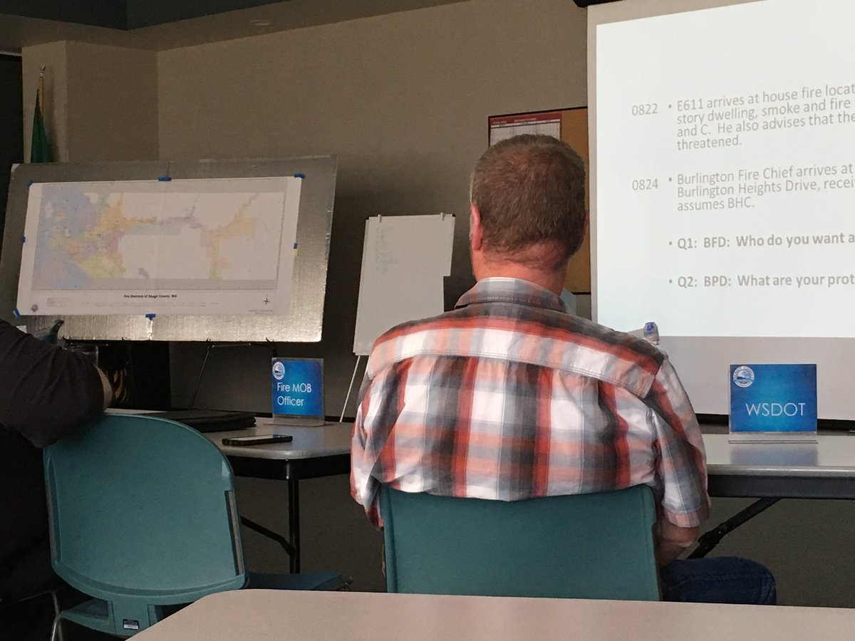 wsdot_north's tweet photo. #ThisIsOnlyADrill Gary, from our #MountVernonWA maintenance shop, is participating in a @SkagitDEM training today with other county partners and emergency responders. #BePrepared https://t.co/LkLUrSb6U0