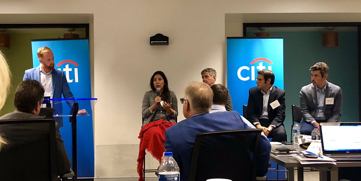 jessikaloraSF's tweet photo. Thank you @garlankc @Citi for having us at the Annual Mobility Innovation Forum!! Had a blast with fellow panelists Chris Ballinger Chairman of @MOBI_Connect, Tom Kotorac @ONTO2050, and @swyper @Mastercard #blockchain #mobility #bigdata @CityofDetroit https://t.co/eJQ1Il8hOd
