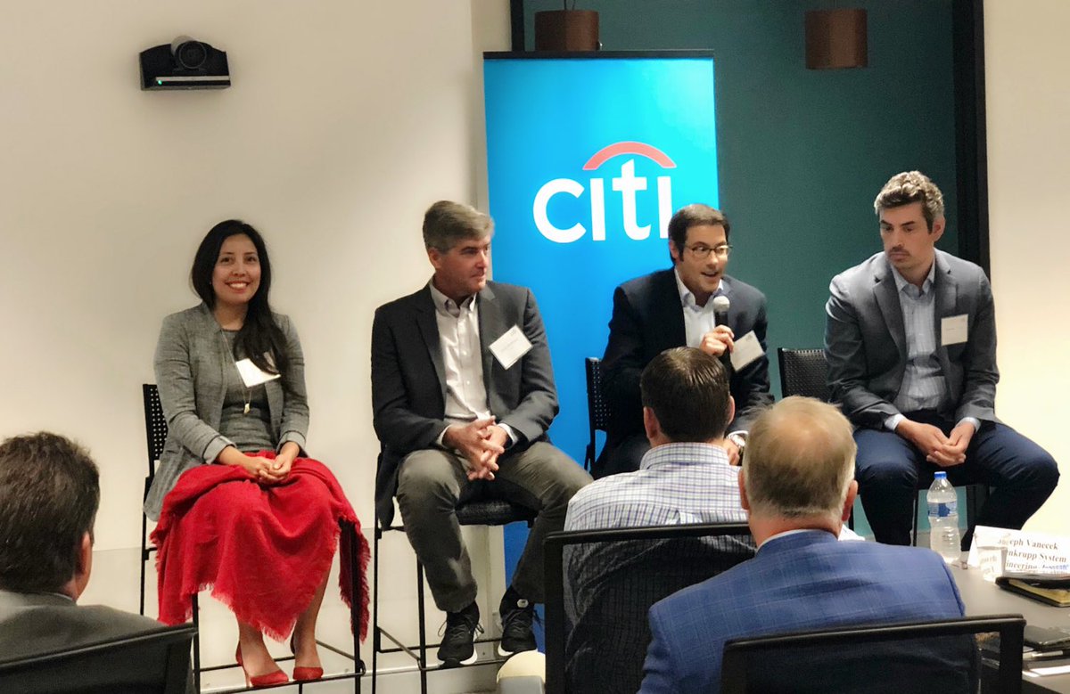 jessikaloraSF's tweet photo. Thank you @garlankc @Citi for having us at the Annual Mobility Innovation Forum!! Had a blast with fellow panelists Chris Ballinger Chairman of @MOBI_Connect, Tom Kotorac @ONTO2050, and @swyper @Mastercard #blockchain #mobility #bigdata @CityofDetroit https://t.co/eJQ1Il8hOd