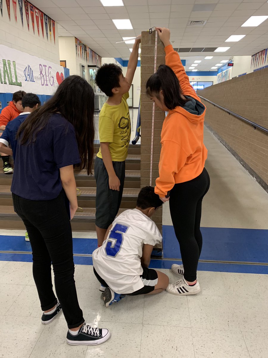PamelaO333's tweet photo. Calculating slope in the real world! Way to go Mrs. Jones! #onefamily @RoundRockISD https://t.co/IqFidzjazm