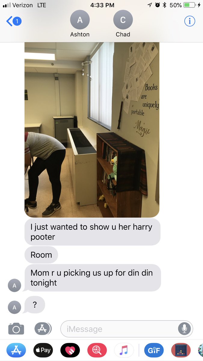 libbitybits's tweet image. My son sent this to me because he keeps talking about this classroom. Um, typo...right? #typo #funnykids #HarryPotter #harrypooter #Whoops #whatdidyousay #sorrynotsorry #funny #crylaughing