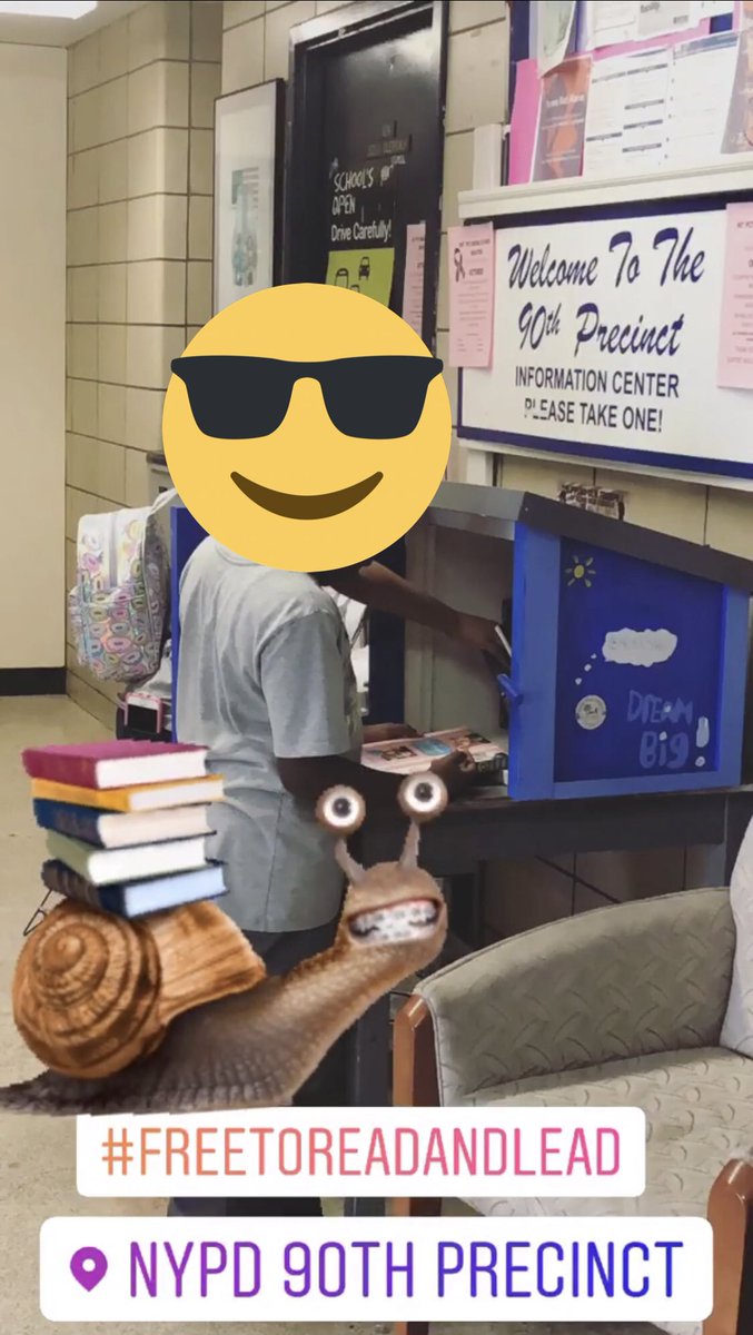 OfficialWHSAD's tweet photo. got this from our friends at the #90thPrecinct The @LittleFreeLibra built last year by @OfficialWHSAD, @NYCTogetherOrg and @NYPDBklynNorth This year we are joining forces with  @SuptKarenWatts and @healthforyouths to get these libraries into all Brooklyn North Schools #literacy https://t.co/60nj0kfyL5
